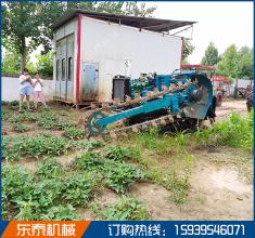 河南履帶改裝跨護(hù)欄鏈條開溝機(jī)